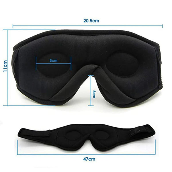 Bluetooth 3D Eye Mask with Built-in HD Speaker for Sleep Music
