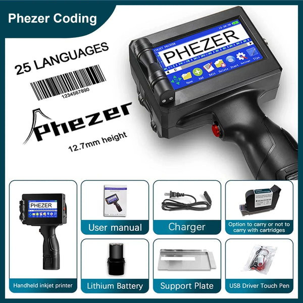 Phezer P15: 12.7mm QR Code Printer