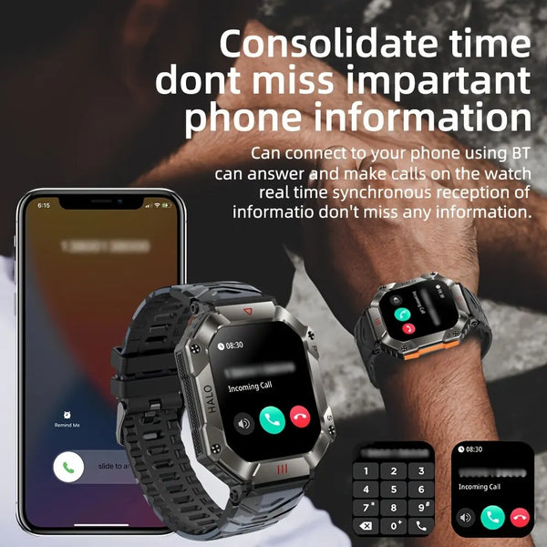 SENBONO 2023 Smartwatch - Outdoor GPS & Bluetooth