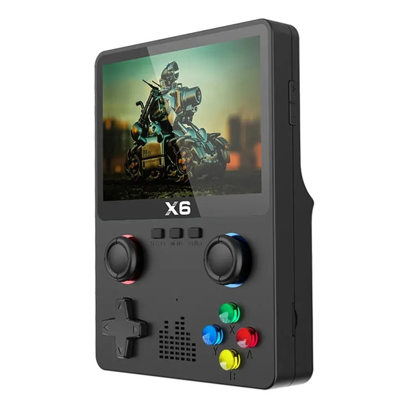 New X6 Handheld Game Console - 3.5" IPS Screen, Dual Joystick, 11 Simulators
